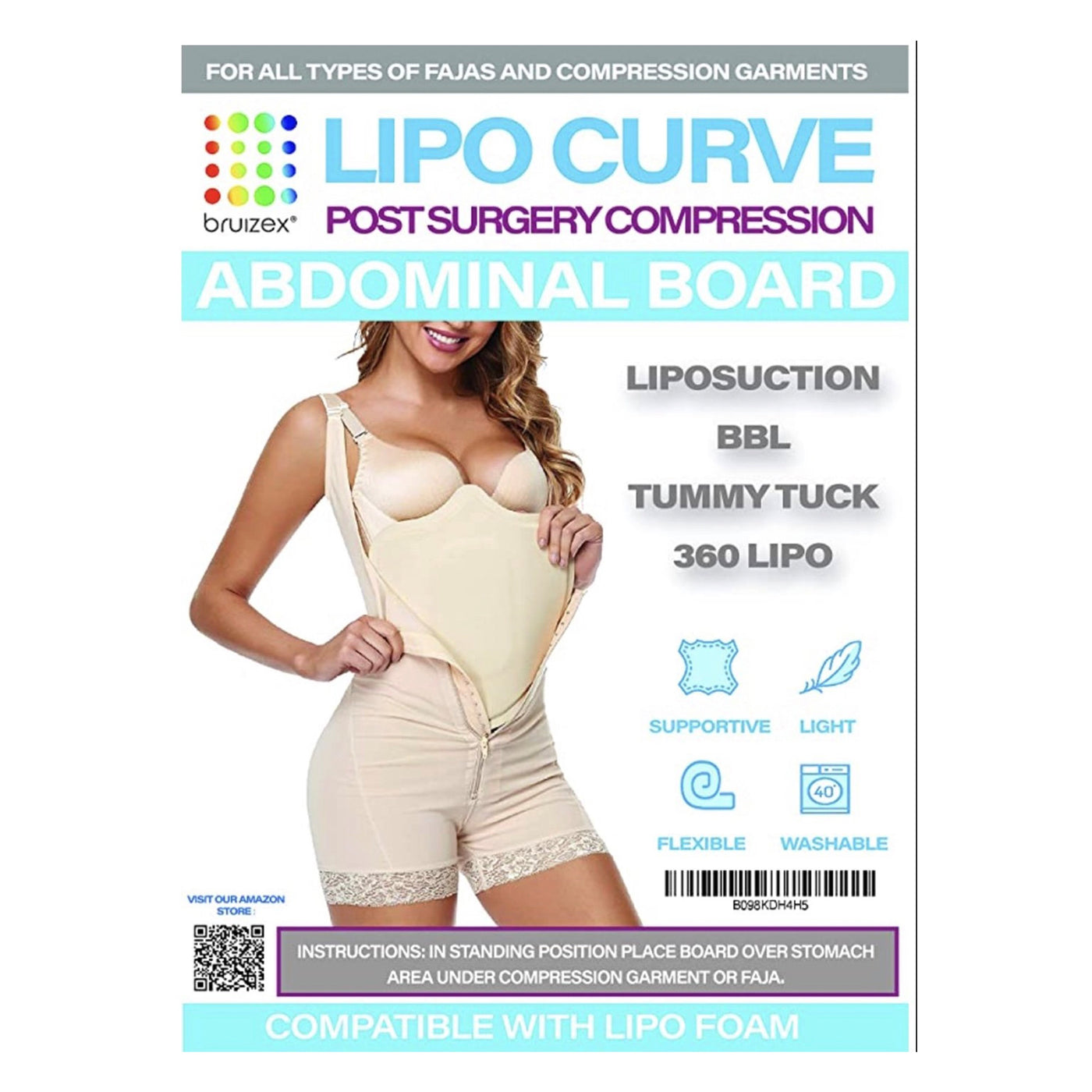 3 Pack Impresa Lipo Foam - Post Surgery Liposuction Foam for Use with Post  Liposuction Surgery Compression Garments Made in The USA